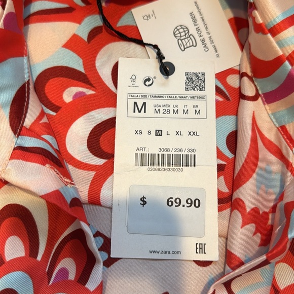 Zara scarf print top - Picture 5 of 5